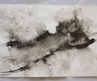 Ink and mud wash on paper  70 x 100 cm