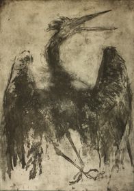 Heron series 3 2013, etching, ed. 2.20, edited